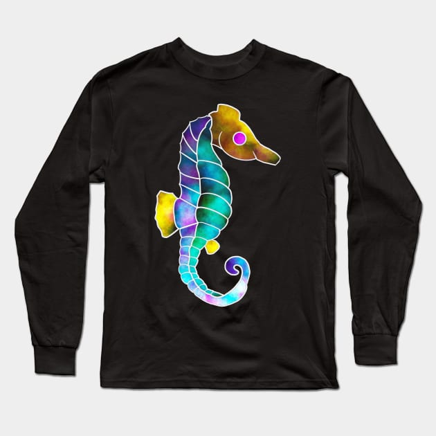 Seahorse Long Sleeve T-Shirt by Gavlart